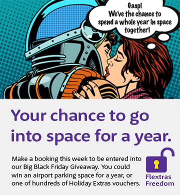 airport parking book this black friday week and get the chance to win an airport parking space for a year or one of hundreds of holiday extras vouchers